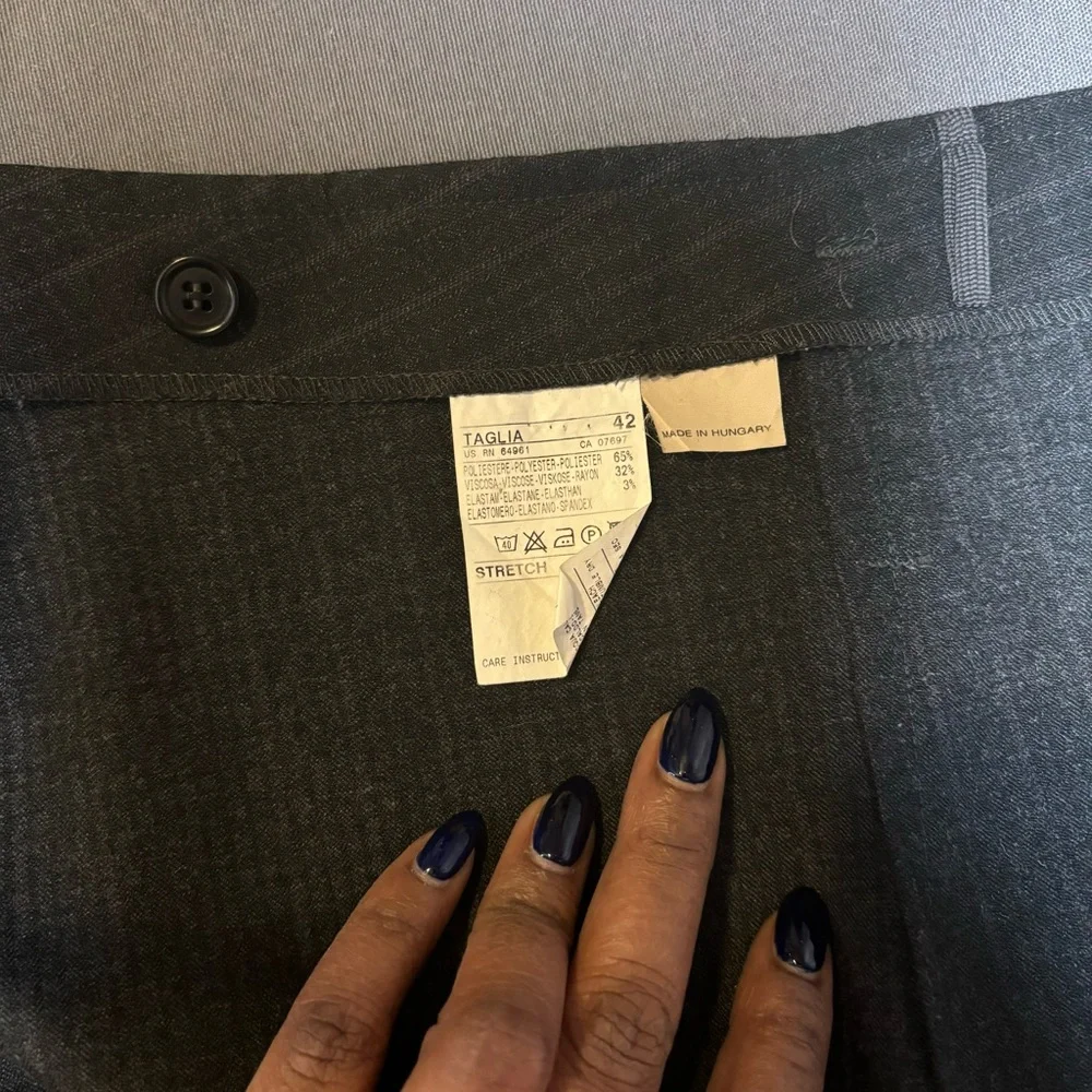 United Colors Of Benetton pinstripe wrap skirt